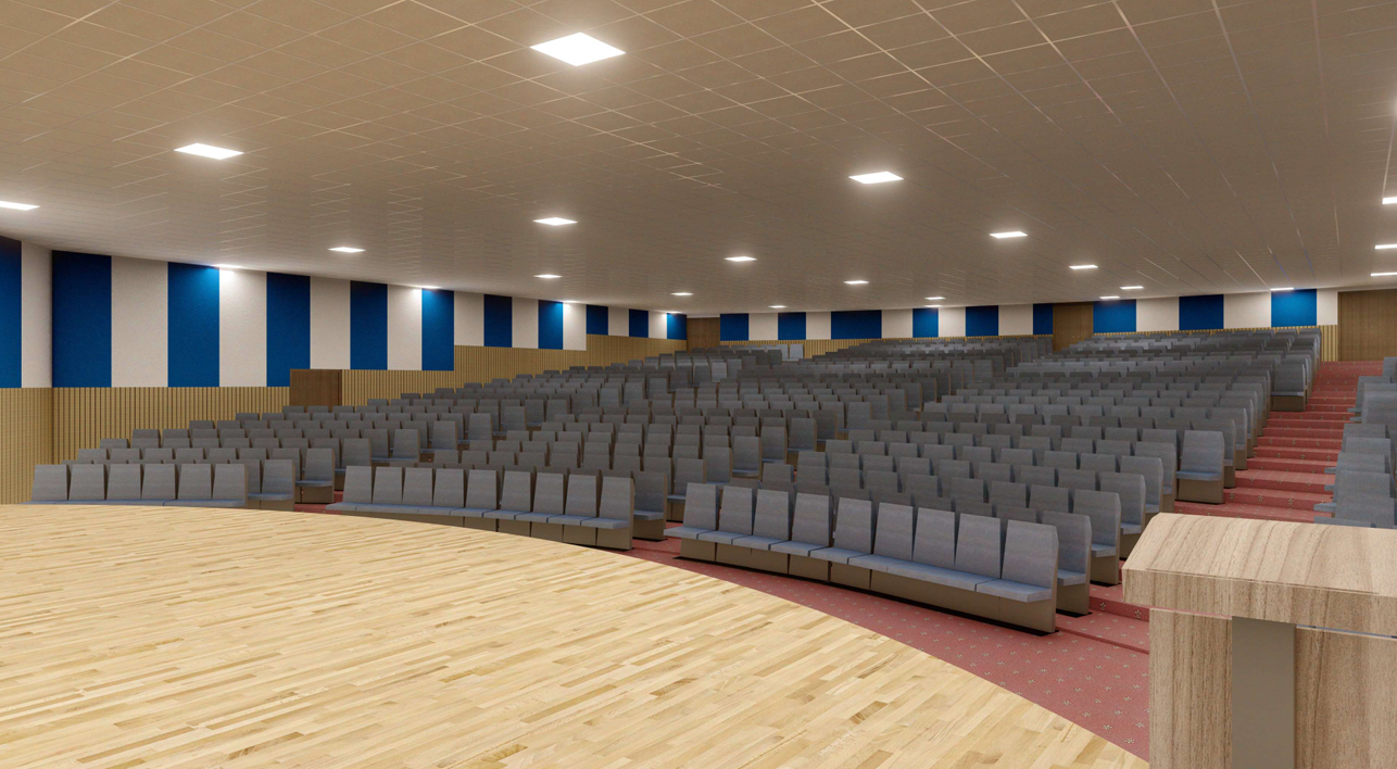 Regional Institute of Education Mysore auditorium acoustic treatment