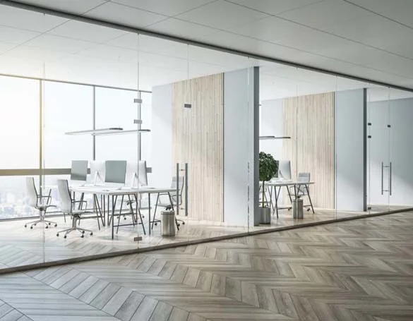 Acoustic partition for flexible sound separation