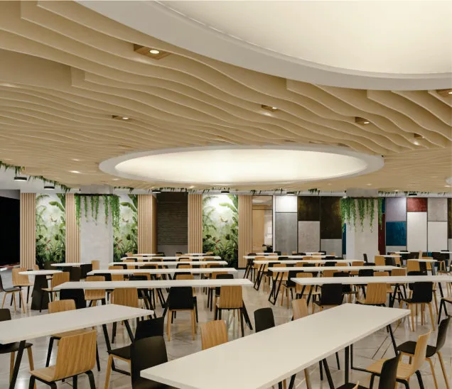 Acoustic ceiling baffles for sound absorption